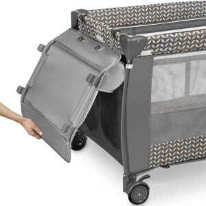 Lionelo SVEN PLUS ceļojumu gulta krāsa GREY SCANDI