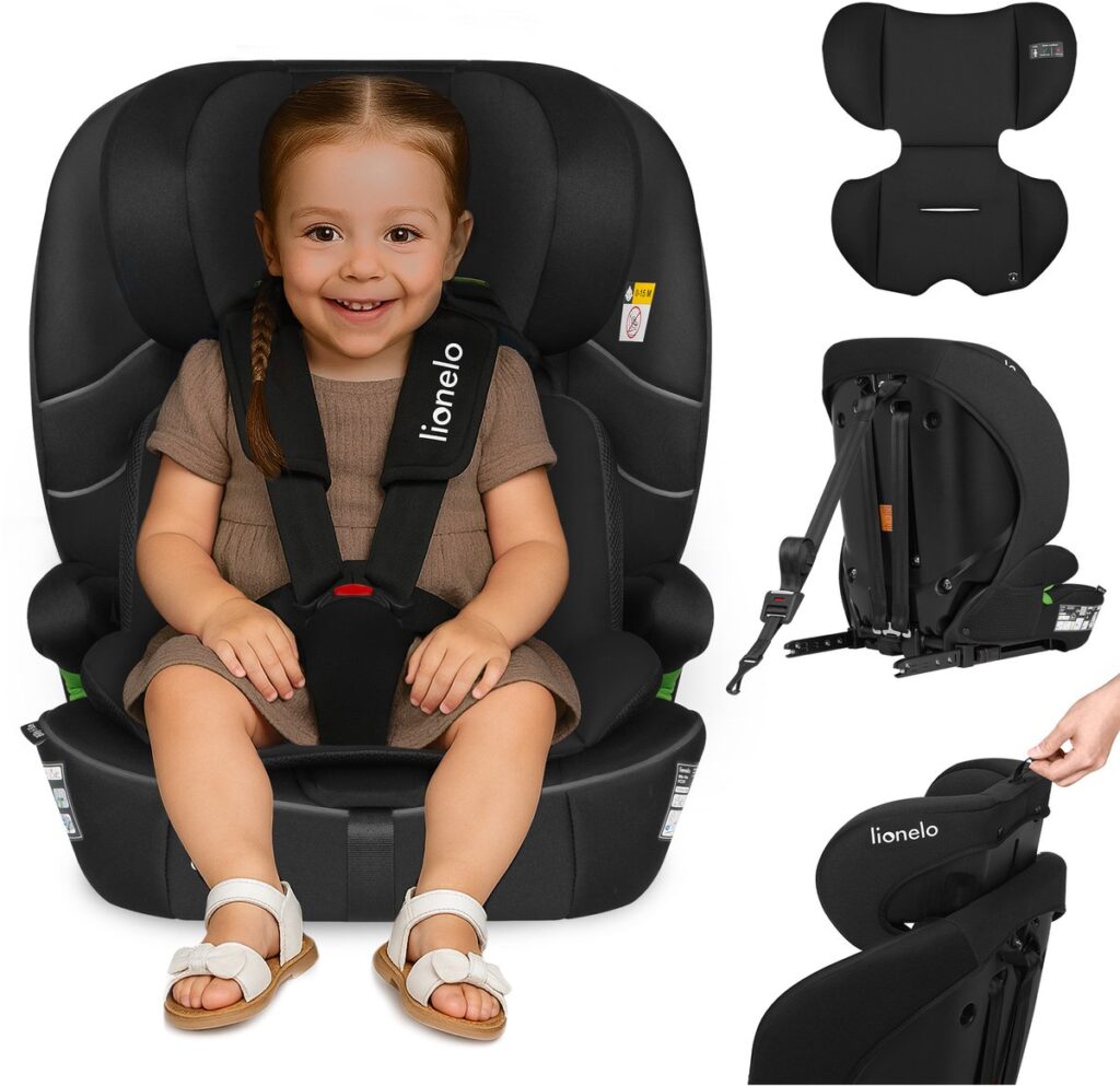Lionelo Billy I-Size autokrēsliņš bērniem 76-150cm krāsa Black Carbon