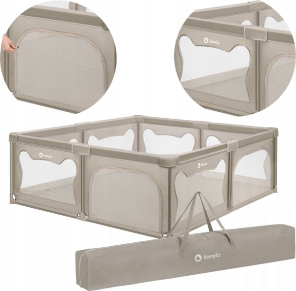 Autokreslini.lv | WILLOW XL rotaļu manēža 207x187cm krāsa BEIGE SAND bilde #17
