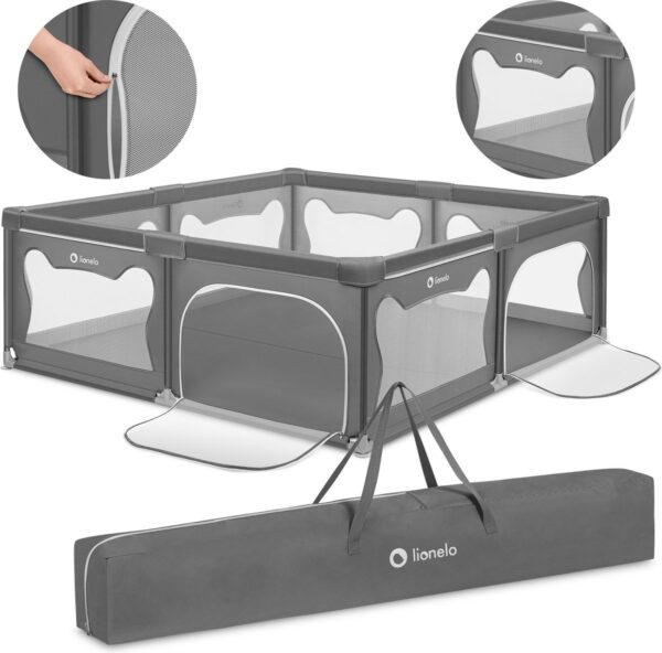 Autokreslini.lv | WILLOW XL rotaļu manēža 207x187cm krāsa GREY CONCRETE bilde #21
