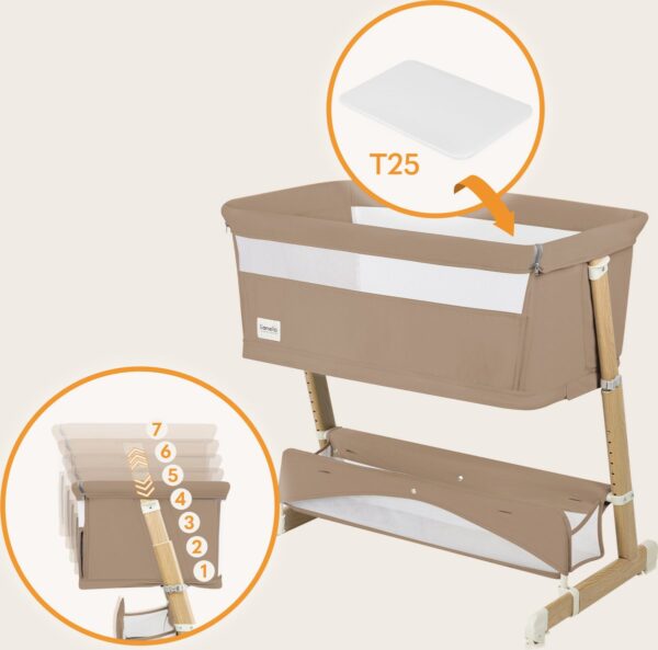 Autokreslini.lv | THOMI PLUS ceļojumu gulta krāsa BEIGE CARMEL bilde #21