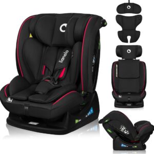 Lionelo Aart I-Size autokrēsliņš bērniem 40-150cm krāsa Black Carbon Red