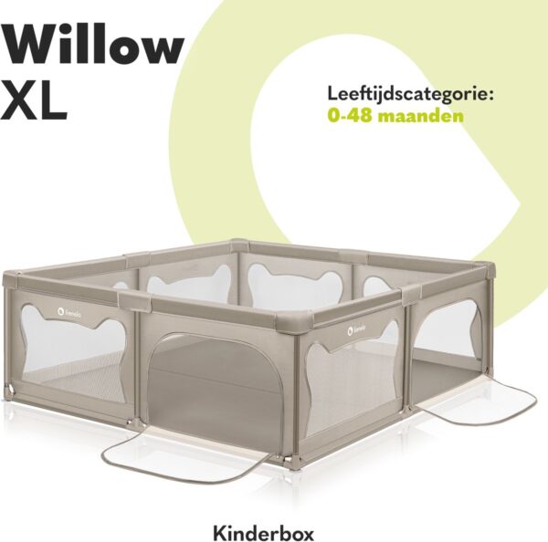 Autokreslini.lv | WILLOW XL rotaļu manēža 207x187cm krāsa BEIGE SAND bilde #23