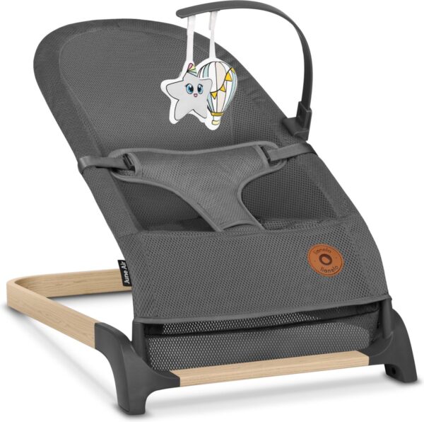 Autokreslini.lv | JUNE AIR mazuļu šūpuļkrēsliņš krāsa GREY GRAPHITE bilde #3
