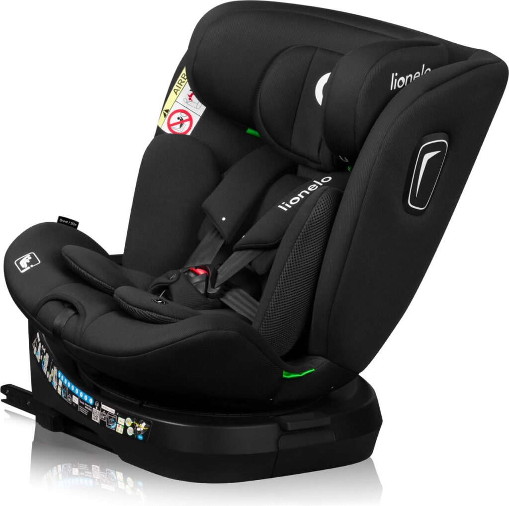 Lionelo Brave I-Size autokrēsliņš bērniem 40-150cm krāsa Black Carbon