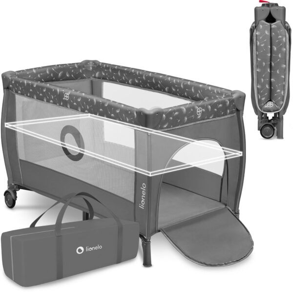 Autokreslini.lv | STEFI PLUS ceļojumu gulta krāsa GREY WHITE bilde #9