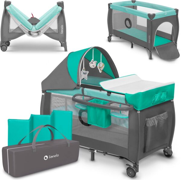 Autokreslini.lv | SVEN PLUS ceļojumu gulta krāsa TURQUOISE/GREY bilde #1
