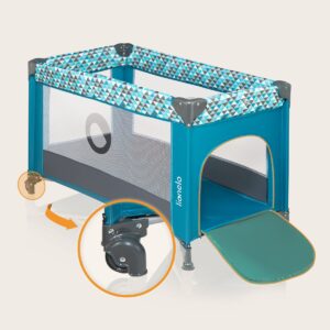 Lionelo STEFI ceļojumu gulta krāsa GREEN TURQUOISE