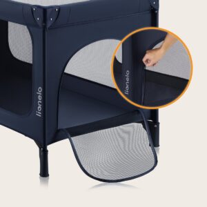 Lionelo JASMIN EASY FOLD ceļojumu gulta krāsa BLUE NAVY