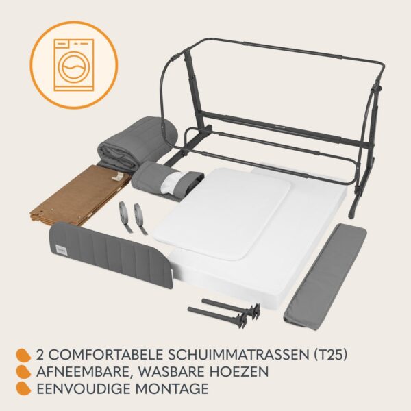 Autokreslini.lv | THOMI PLUS ceļojumu gulta krāsa GREY CONCRETE bilde #9