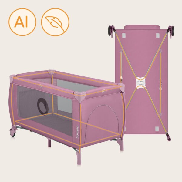 Autokreslini.lv | STEFI PLUS ceļojumu gulta krāsa PINK MAGNOLIA bilde #9
