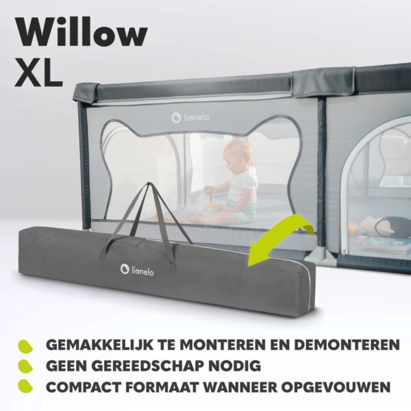 Autokreslini.lv | WILLOW XL rotaļu manēža 207x187cm krāsa GREY CONCRETE bilde #5