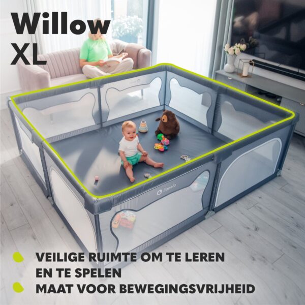Autokreslini.lv | WILLOW XL rotaļu manēža 207x187cm krāsa BEIGE SAND bilde #39