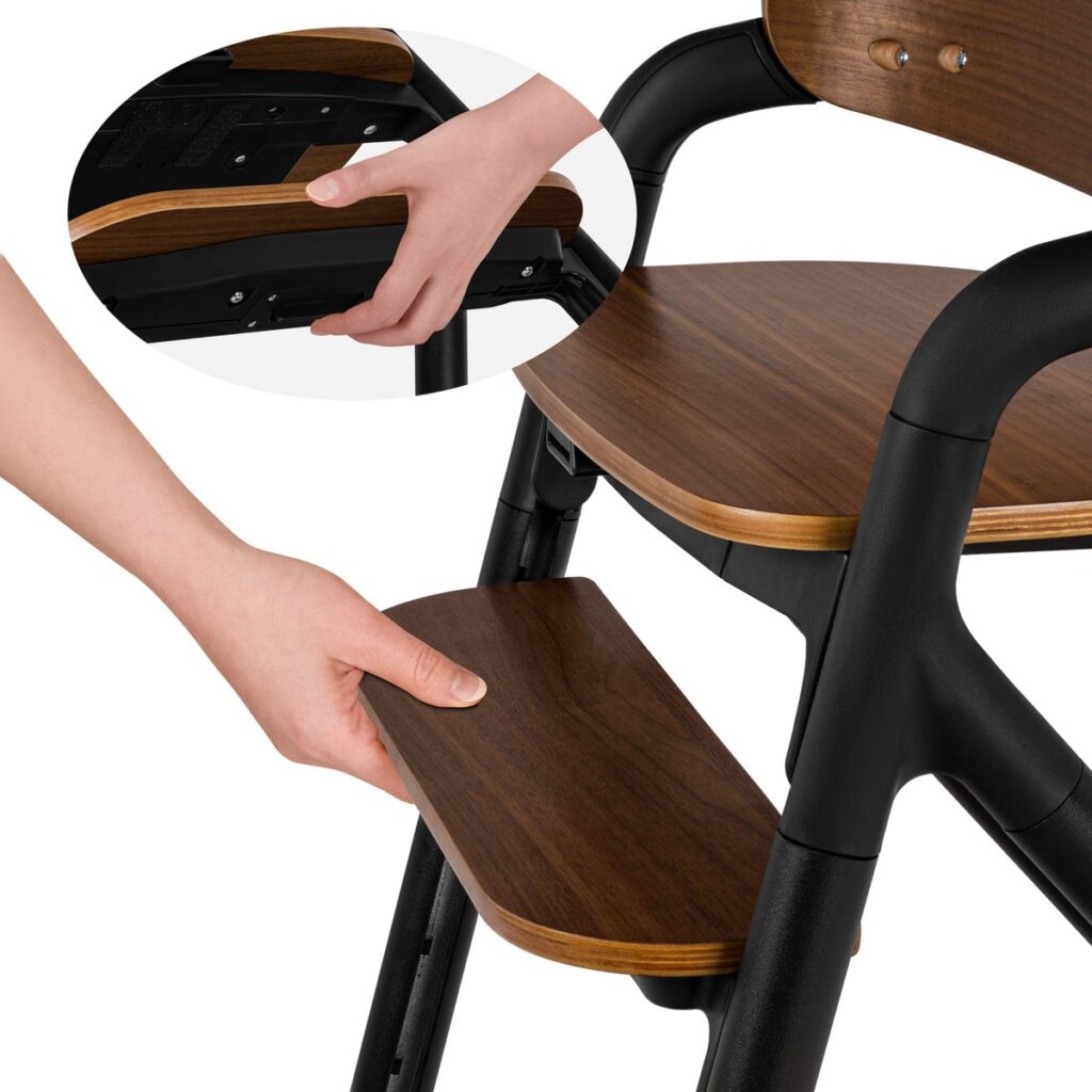 Lionelo CELIA barošanas krēsls bērniem krāsa BLACK WOOD