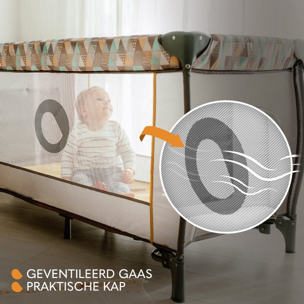 Lionelo SVEN PLUS ceļojumu gulta krāsa GREY SCANDI
