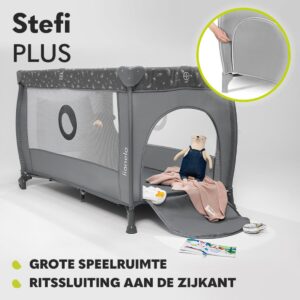 Lionelo STEFI PLUS ceļojumu gulta krāsa PINK YELLOW