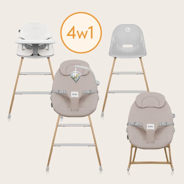 Autokreslini.lv | DALIA SET barošanas krēsliņa komplekts krāsa GREY STONE NATURAL bilde #3