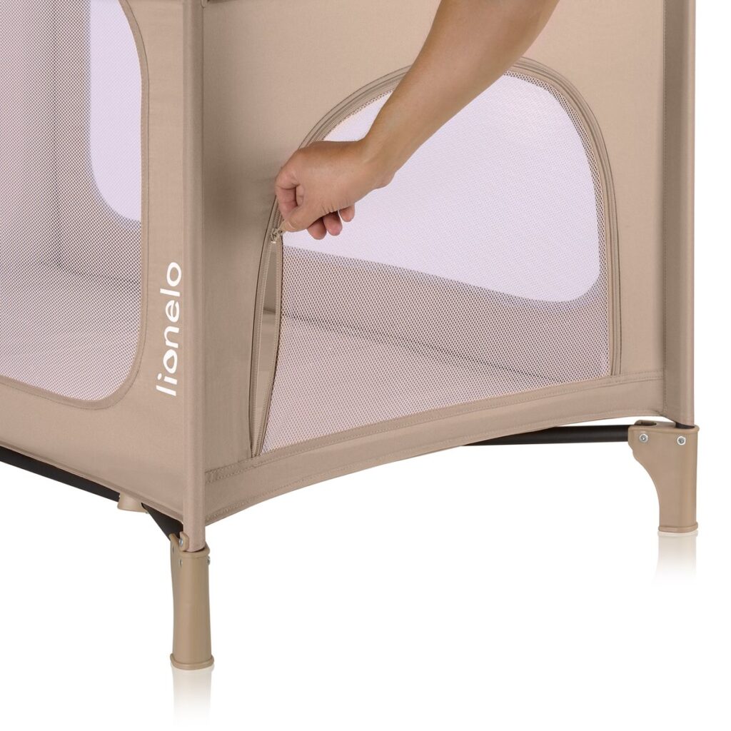 Lionelo JASMIN EASY FOLD ceļojumu gulta krāsa BEIGE SAND