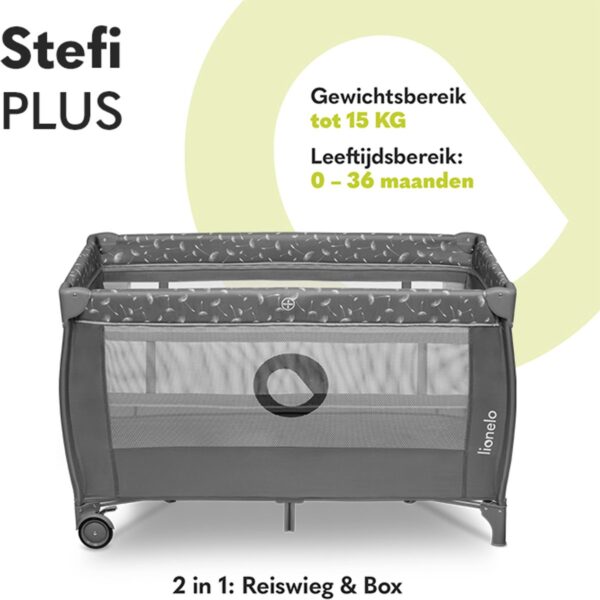 Autokreslini.lv | STEFI PLUS ceļojumu gulta krāsa GREY WHITE bilde #15