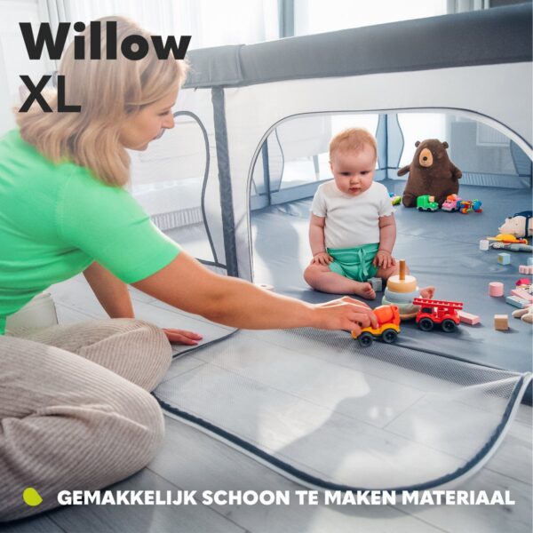 Autokreslini.lv | WILLOW XL rotaļu manēža 207x187cm krāsa GREY CONCRETE bilde #31