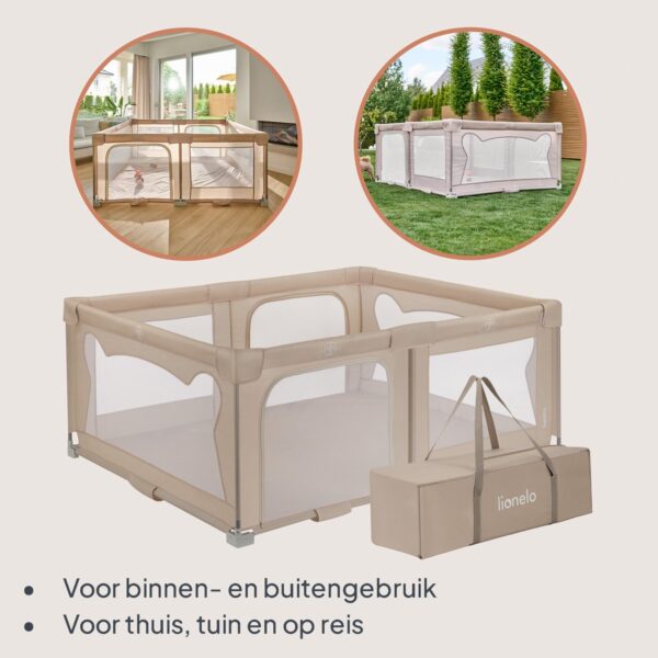 Autokreslini.lv | FLORENCE viegli salokāma rotaļu manēža krāsa BEIGE SAND bilde #11