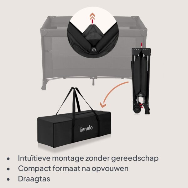 Autokreslini.lv | ELLEN bērnu ceļojumu gulta krāsa BLACK CARBON bilde #15