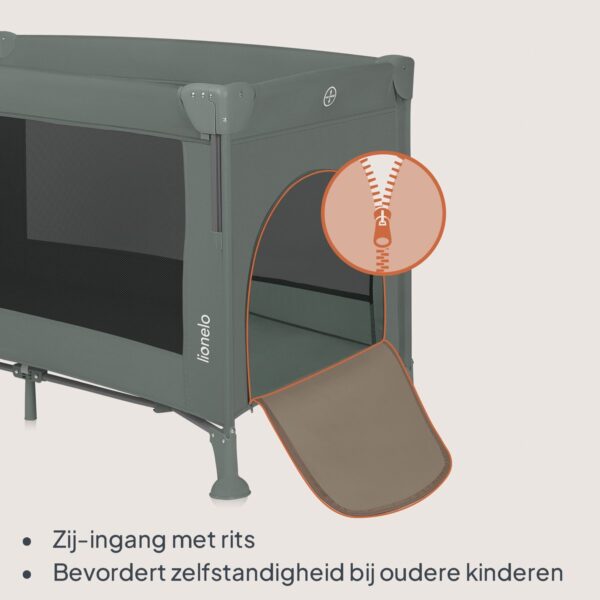 Autokreslini.lv | ELLEN bērnu ceļojumu gulta krāsa GREEN SAGE bilde #19