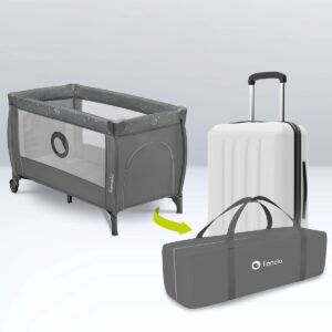 Lionelo STEFI PLUS ceļojumu gulta krāsa GREY MULTICOLOR