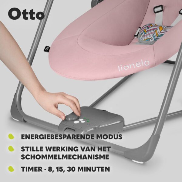 Autokreslini.lv | OTTO mazuļu šūpuļkrēsliņš krāsa PINK BABY bilde #33