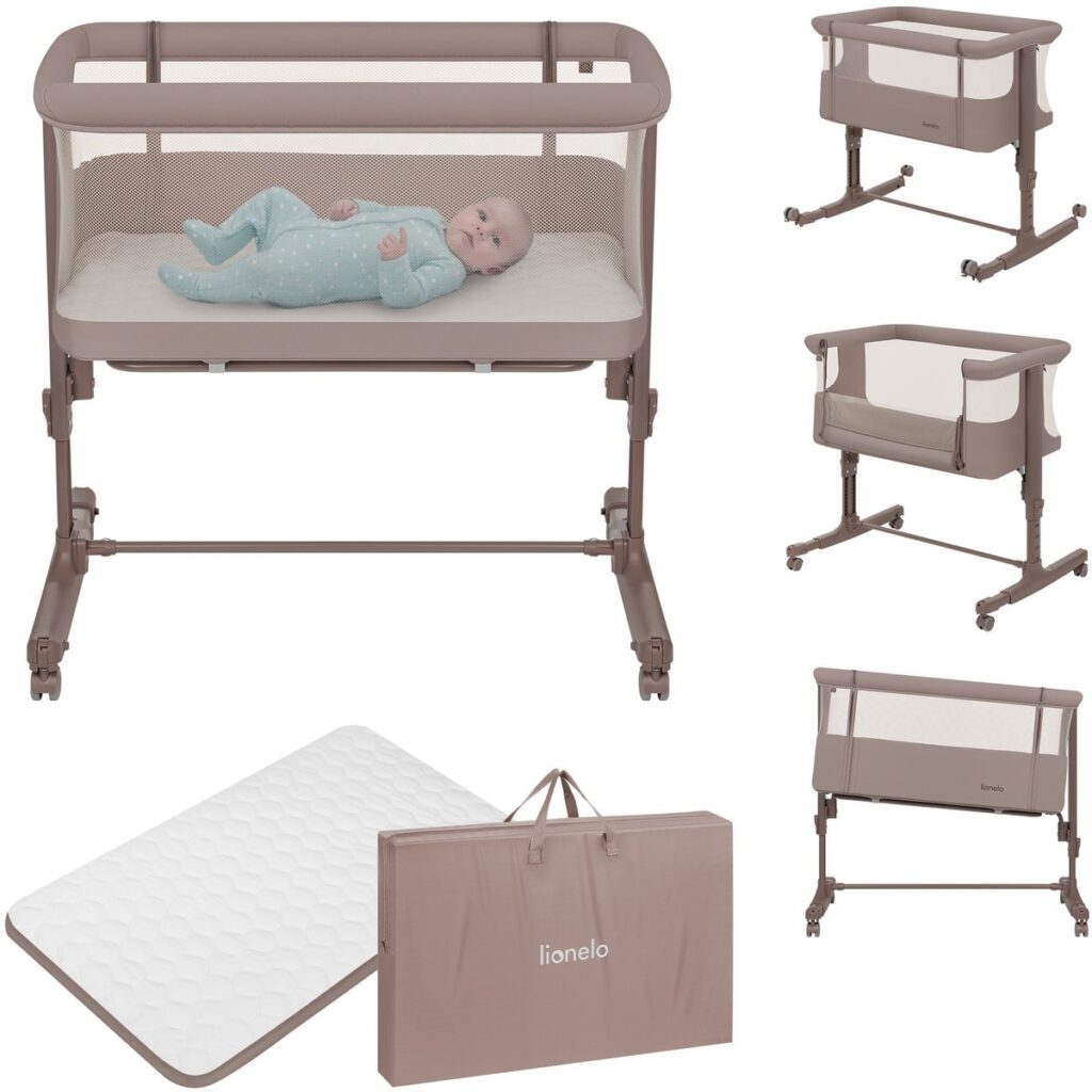 Lionelo AURORA mazuļu gultiņa krāsa Beige Taupe