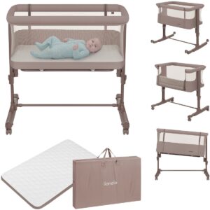 Lionelo AURORA mazuļu gultiņa krāsa Beige Taupe