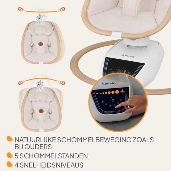 Autokreslini.lv | OLIVIA mazuļu šūpuļkrēsliņš krāsa BEIGE NATURAL bilde #17