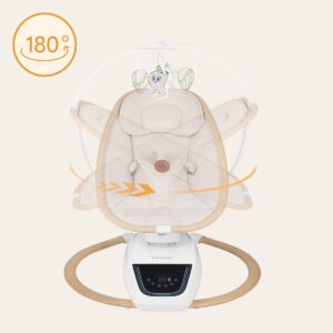 Lionelo OLIVIA mazuļu šūpuļkrēsliņš krāsa BEIGE NATURAL