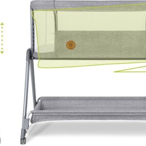 Lionelo LUNA mazuļu gultiņa krāsa GREY CONCRETE