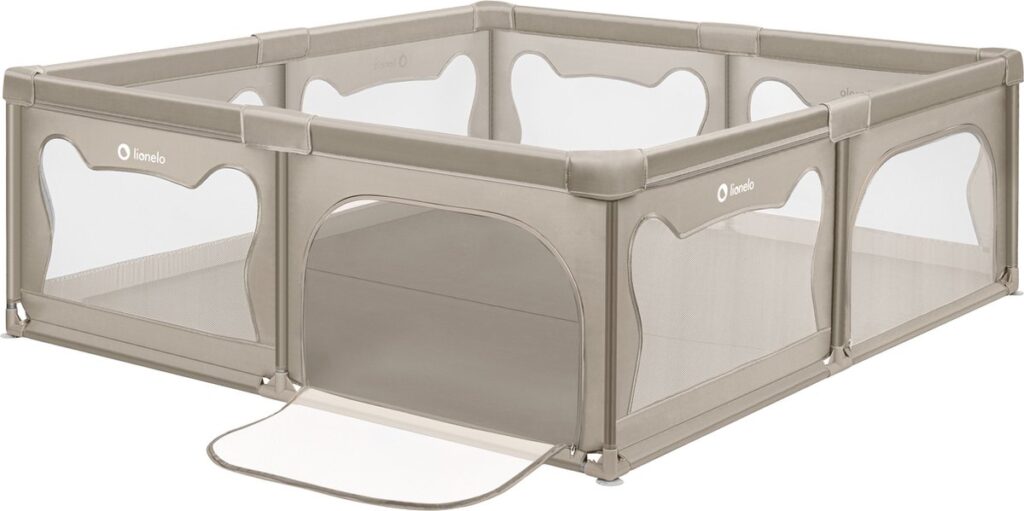Lionelo WILLOW XL rotaļu manēža 207x187cm krāsa BEIGE SAND