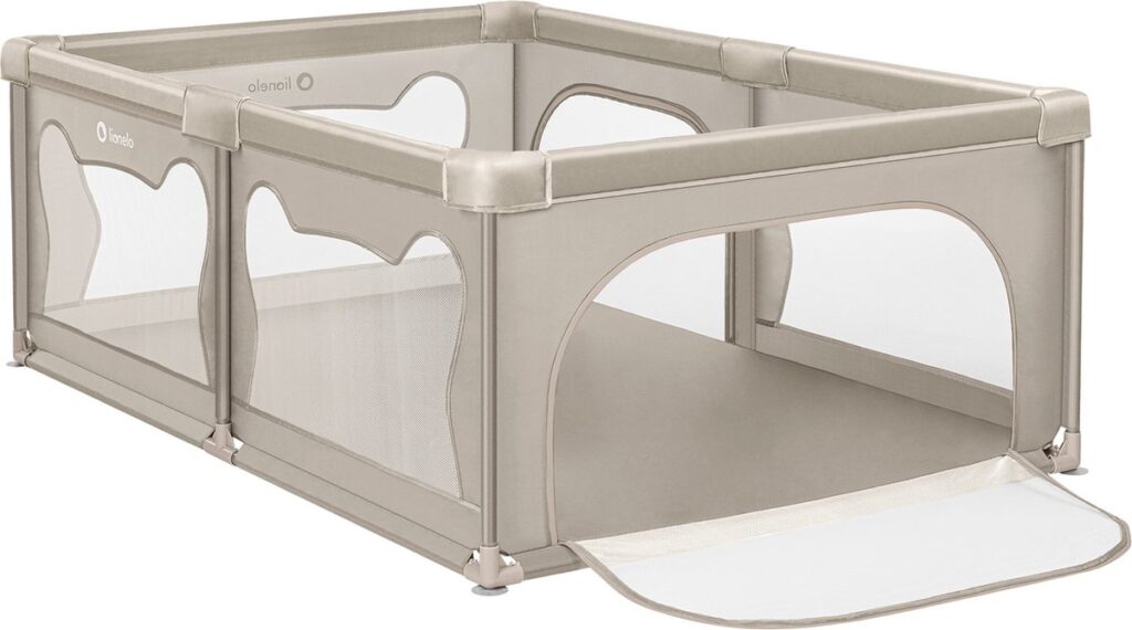 Lionelo WILLOW rotaļu manēža 187x127cm krāsa BEIGE SAND