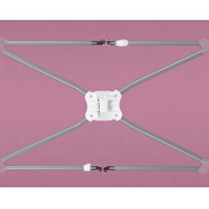 Lionelo STEFI PLUS ceļojumu gulta krāsa PINK MAGNOLIA
