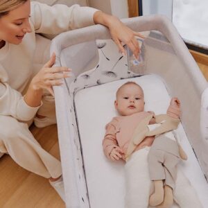 Lionelo AURORA mazuļu gultiņa krāsa BEIGE CAPPUCCINO