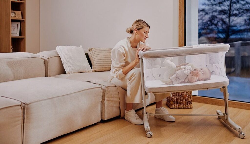 Lionelo AURORA mazuļu gultiņa krāsa BEIGE CAPPUCCINO