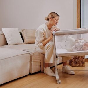 Lionelo AURORA mazuļu gultiņa krāsa BEIGE CAPPUCCINO