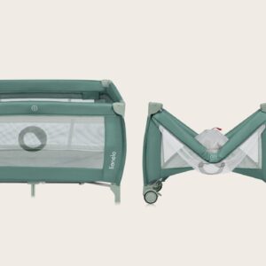 Lionelo STEFI PLUS ceļojumu gulta krāsa GREEN OLIVE