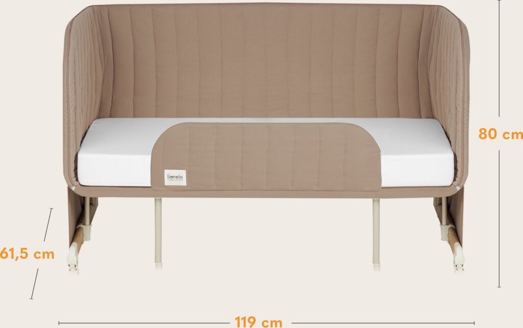 Lionelo THOMI PLUS ceļojumu gulta krāsa BEIGE CARMEL
