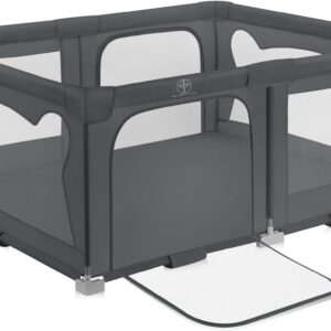 Lionelo FLORENCE viegli salokāma rotaļu manēža krāsa GREY GRAPHITE