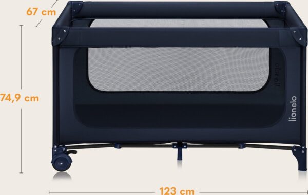 Autokreslini.lv | JASMIN EASY FOLD ceļojumu gulta krāsa BLUE NAVY bilde #5