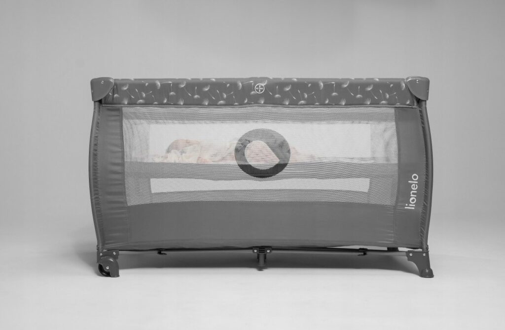 Lionelo STEFI PLUS ceļojumu gulta krāsa GREY WHITE