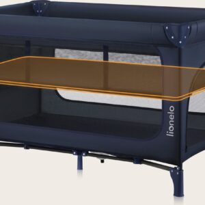 Lionelo JASMIN EASY FOLD ceļojumu gulta krāsa BLUE NAVY
