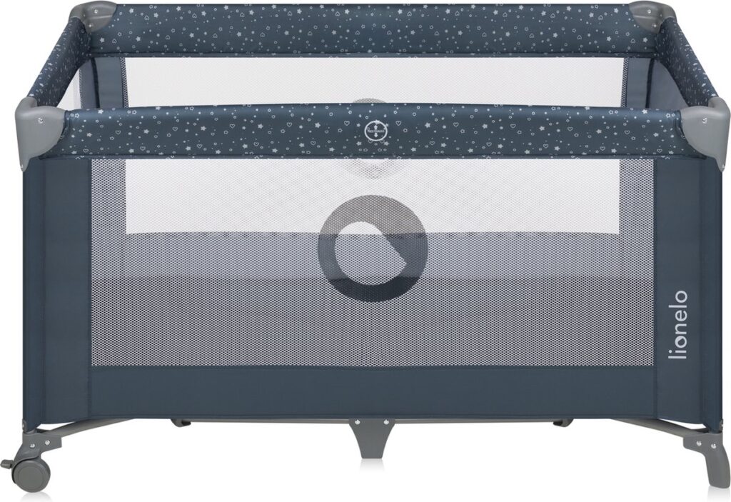 Lionelo STEFI ceļojumu gulta krāsa BLUE GREY