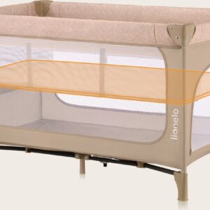Lionelo JASMIN EASY FOLD ceļojumu gulta krāsa BEIGE SAND