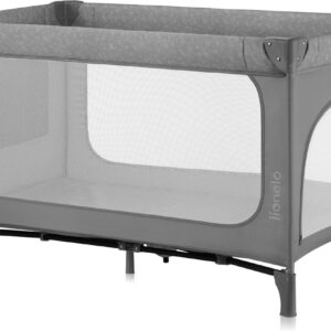 Lionelo JASMIN EASY FOLD ceļojumu gulta krāsa GREY STONE