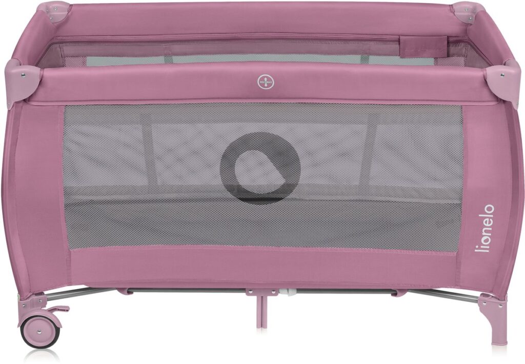 Lionelo STEFI PLUS ceļojumu gulta krāsa PINK MAGNOLIA